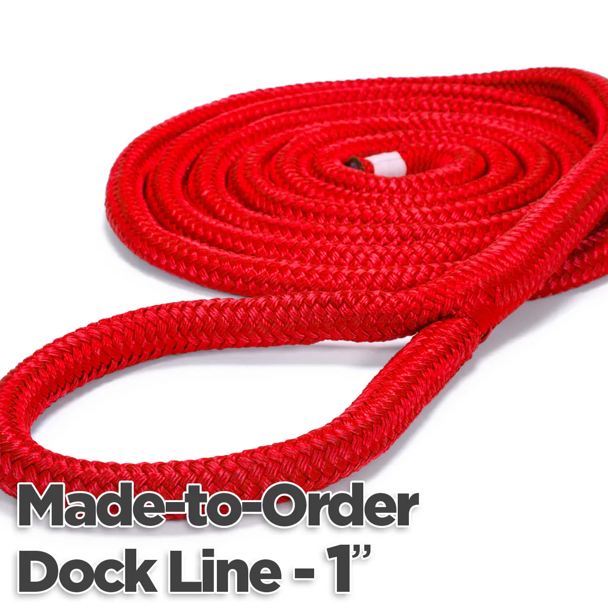 1" Double Braid Nylon Dock Line - Made-to-Order