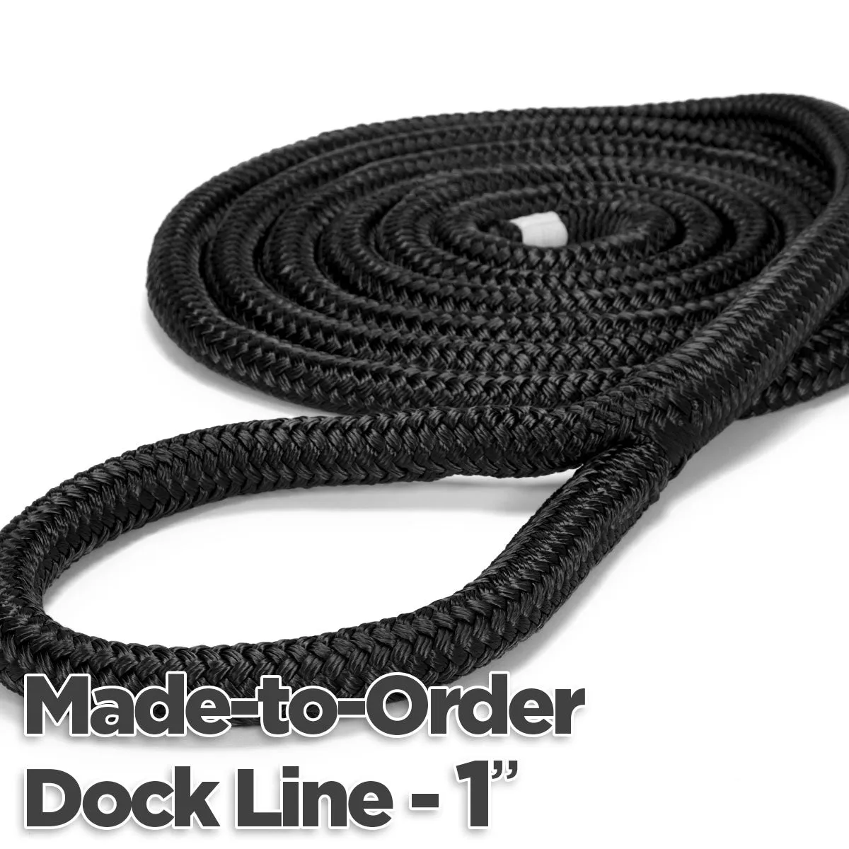 1" Double Braid Nylon Dock Line - Made-to-Order