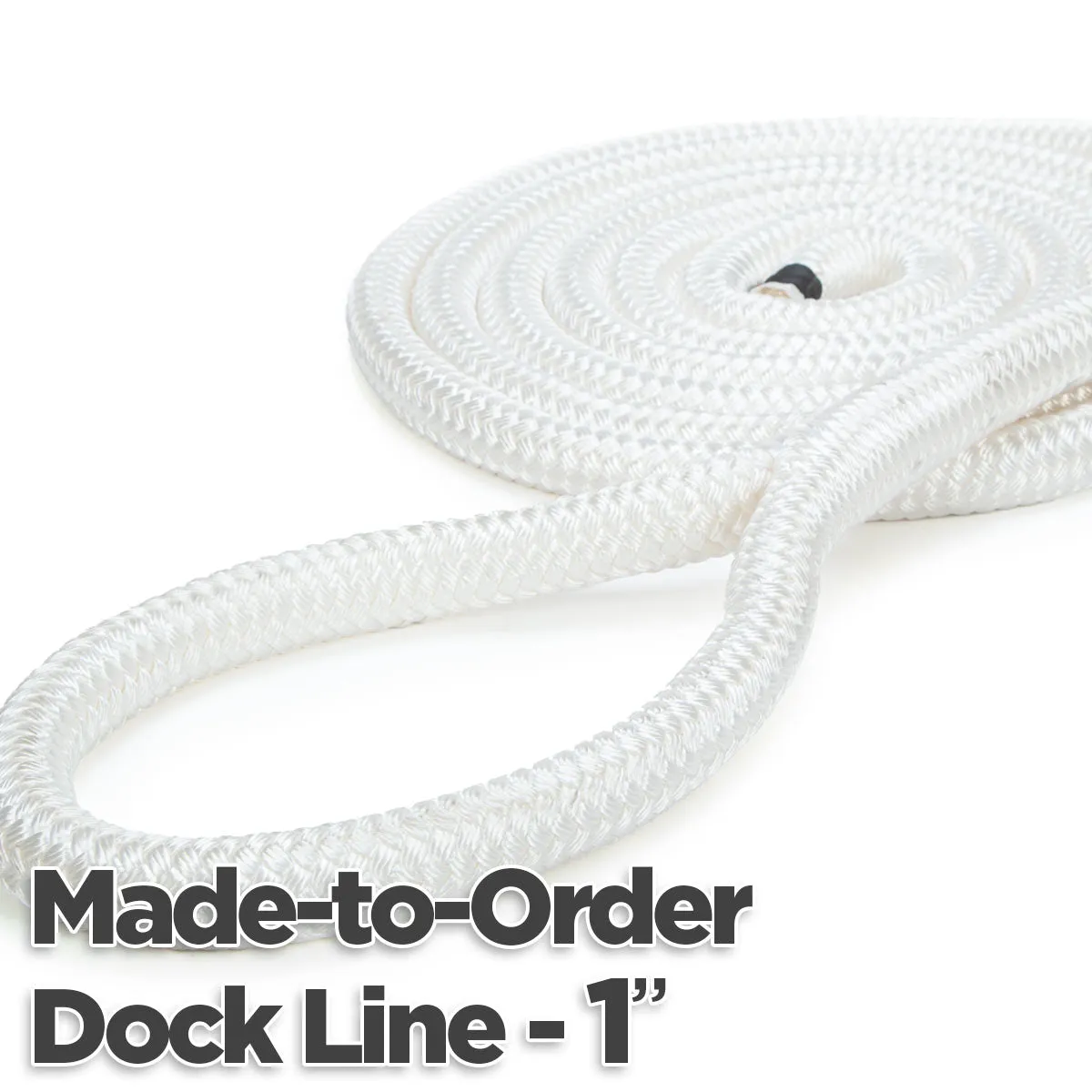 1" Double Braid Nylon Dock Line - Made-to-Order