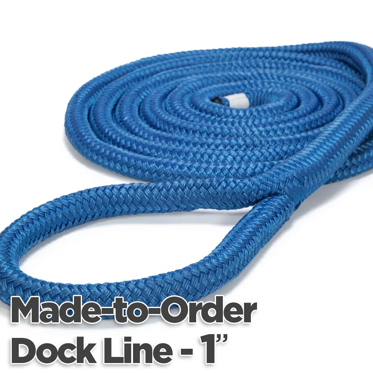 1" Double Braid Nylon Dock Line - Made-to-Order