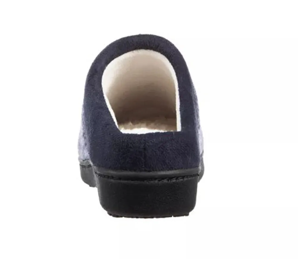 360 All Around Memory Foam House Shoe in Navy Blue by Isotoner