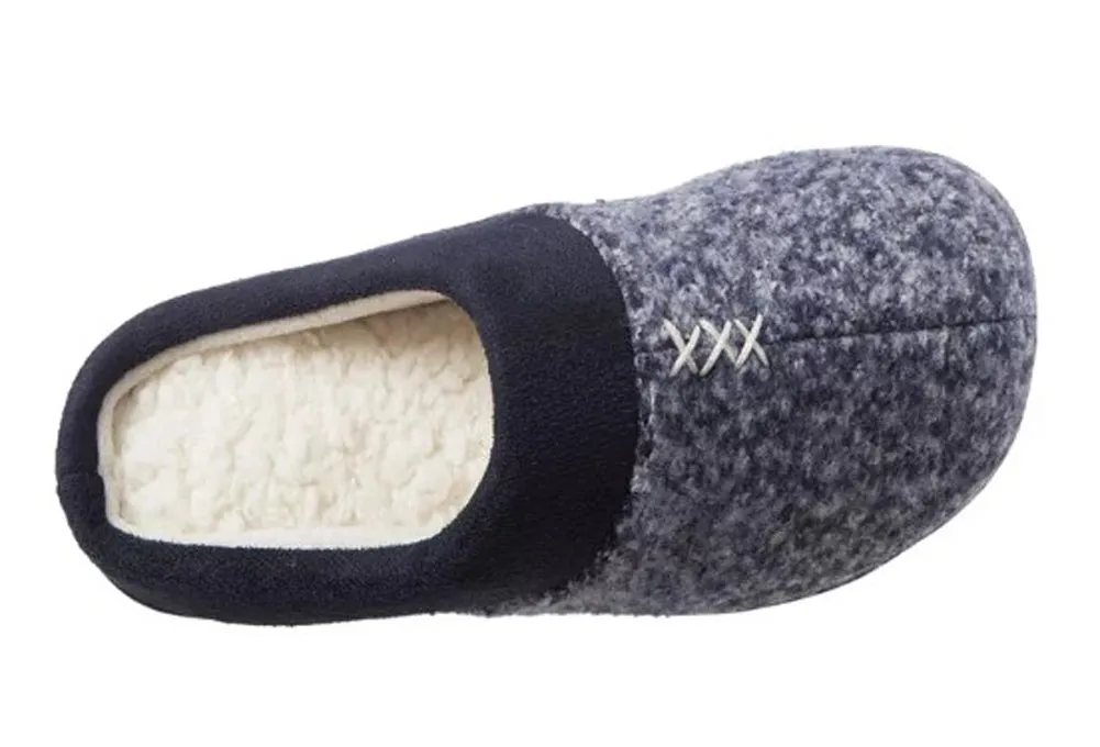 360 All Around Memory Foam House Shoe in Navy Blue by Isotoner