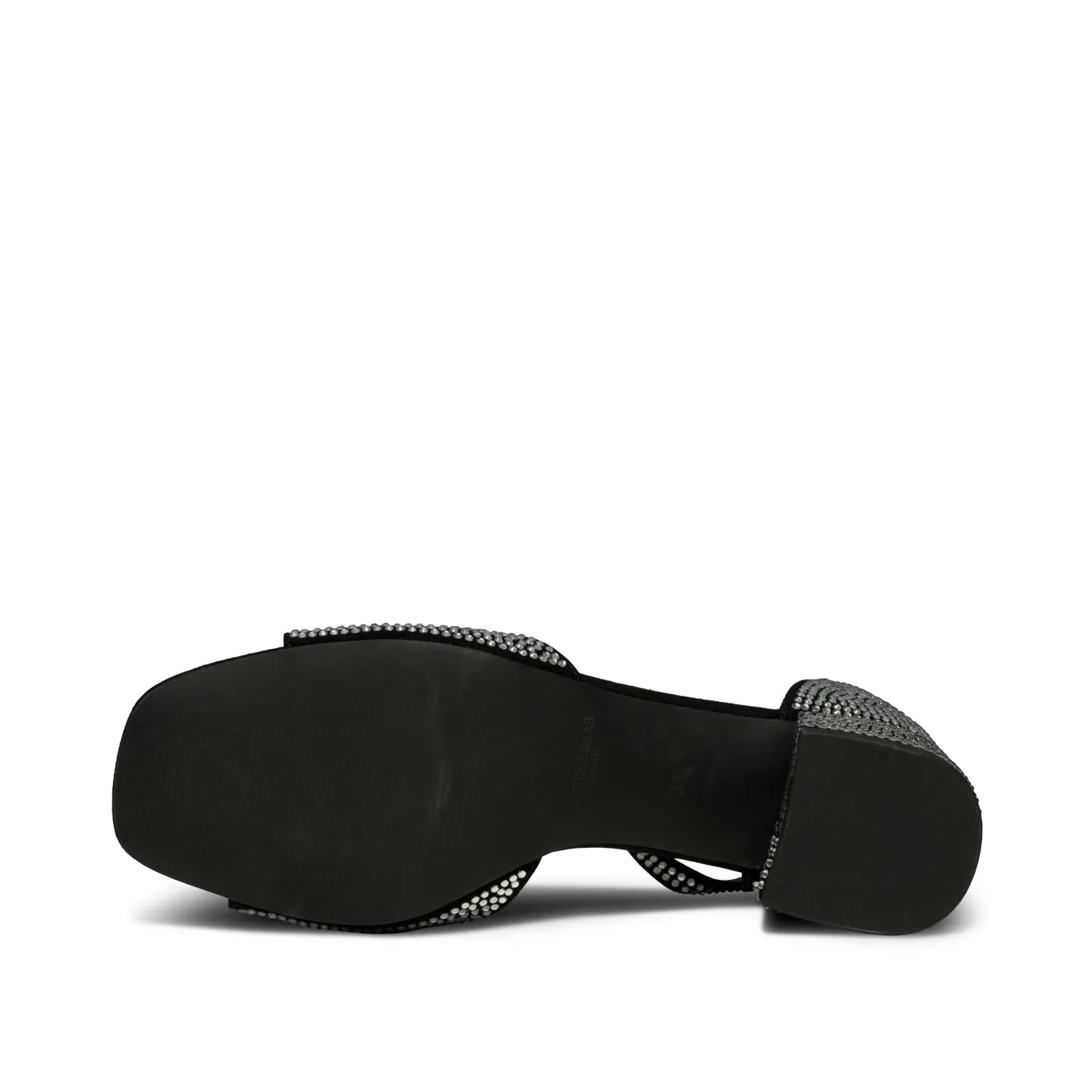 Anni crystal sandal - BLACK