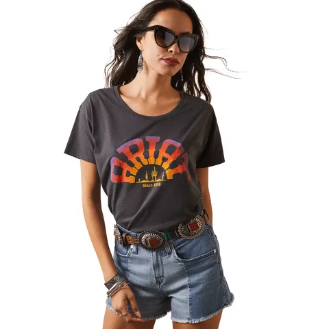 Ariat Women's Rainbow Charcoal Heather T-Shirt 10044606