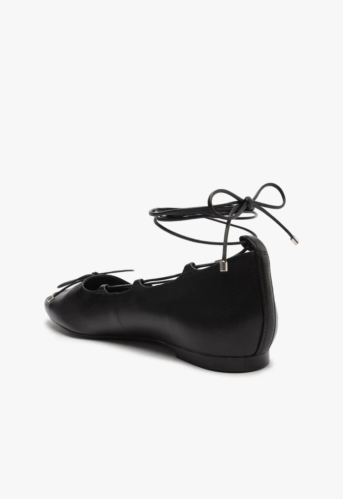 Arissa Lace Up Leather Flat