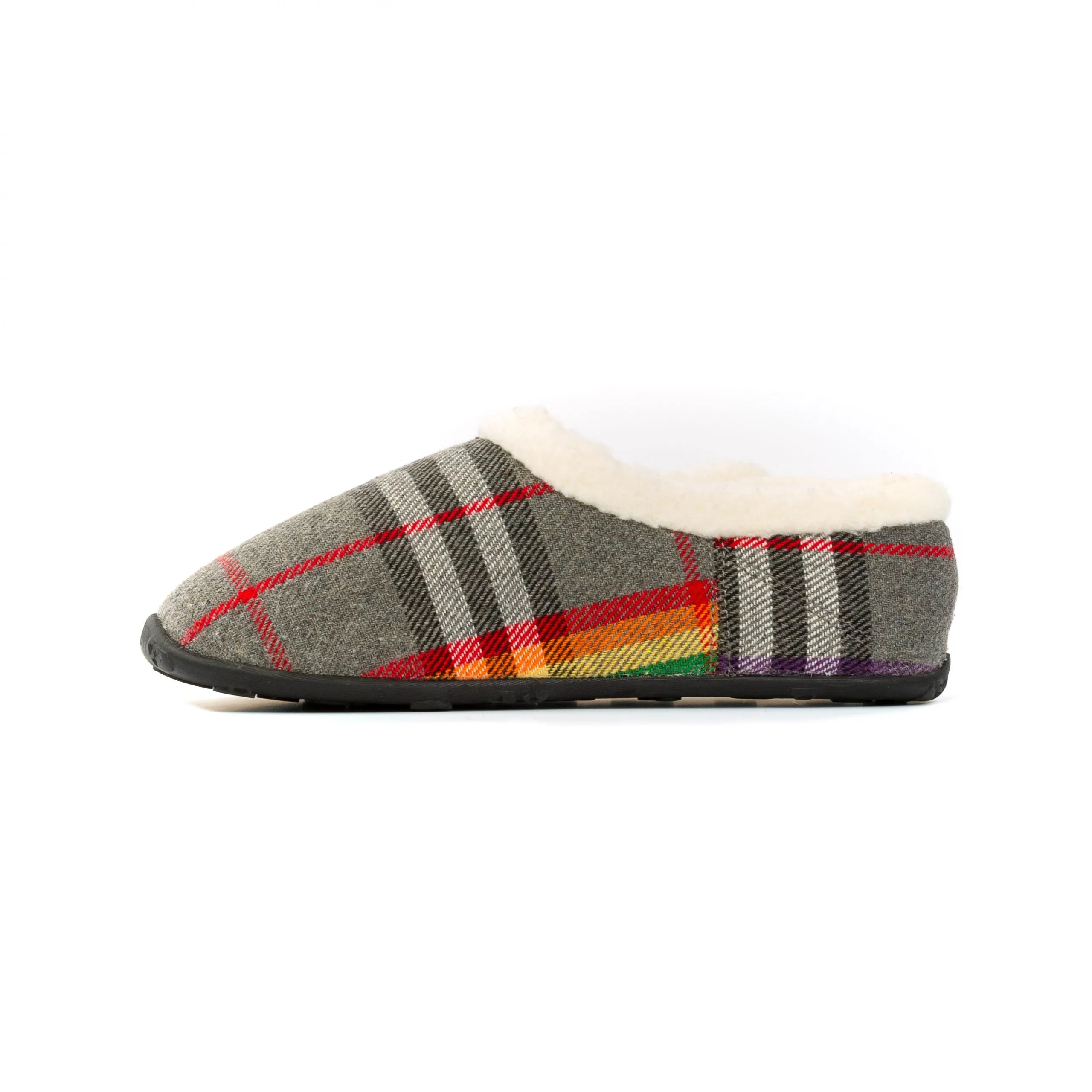 Bella - Rainbow Check Women's Slippers