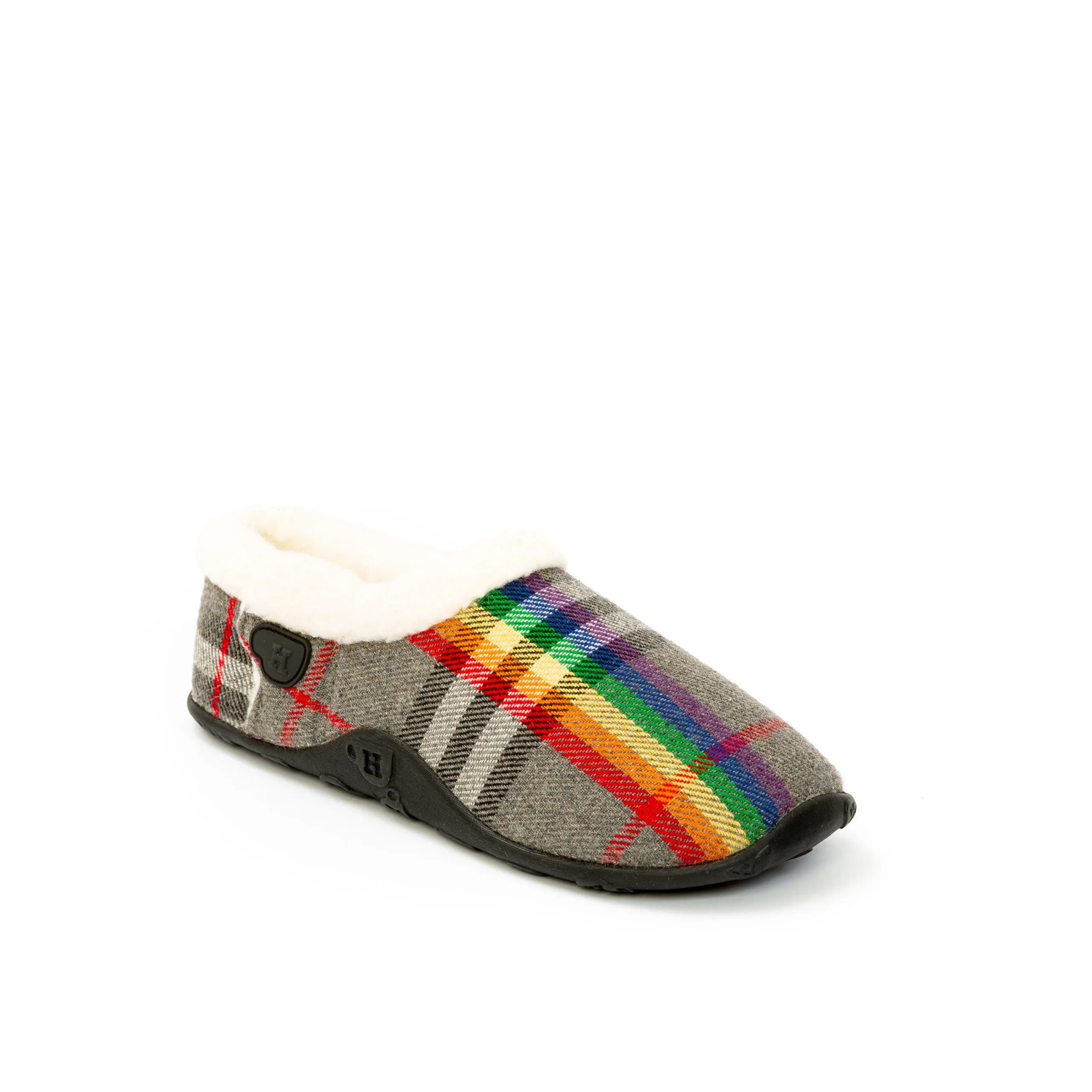 Bella - Rainbow Check Women's Slippers