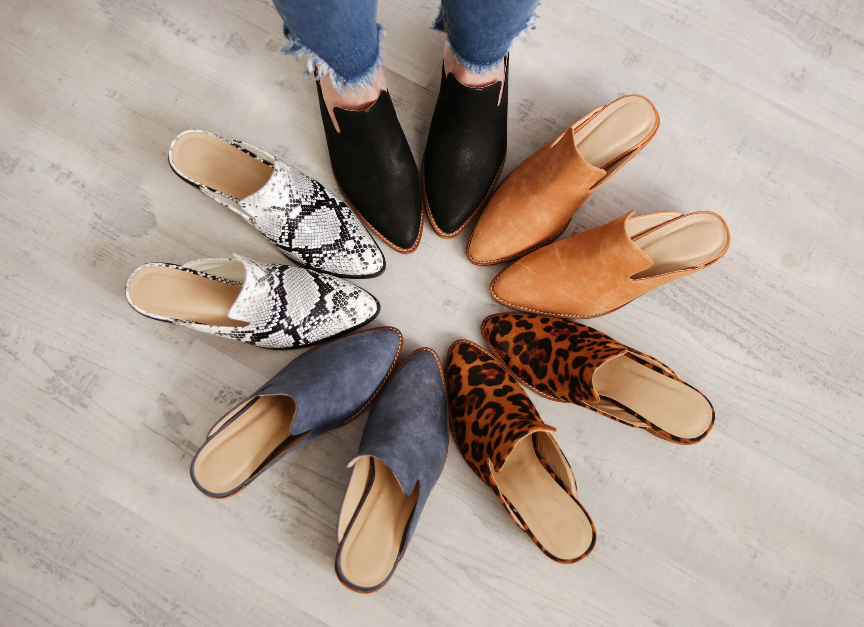 Block Heel Mules