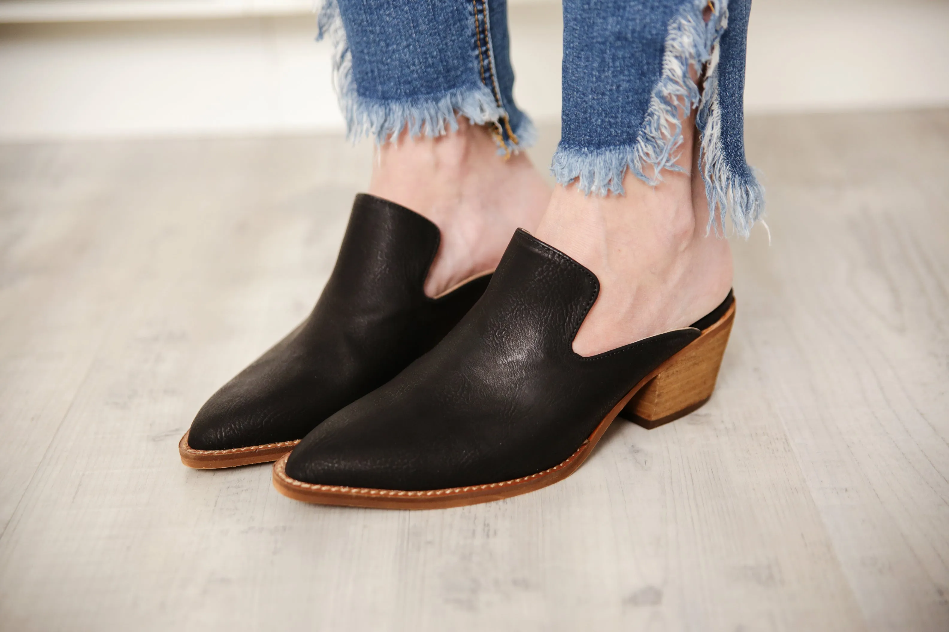 Block Heel Mules