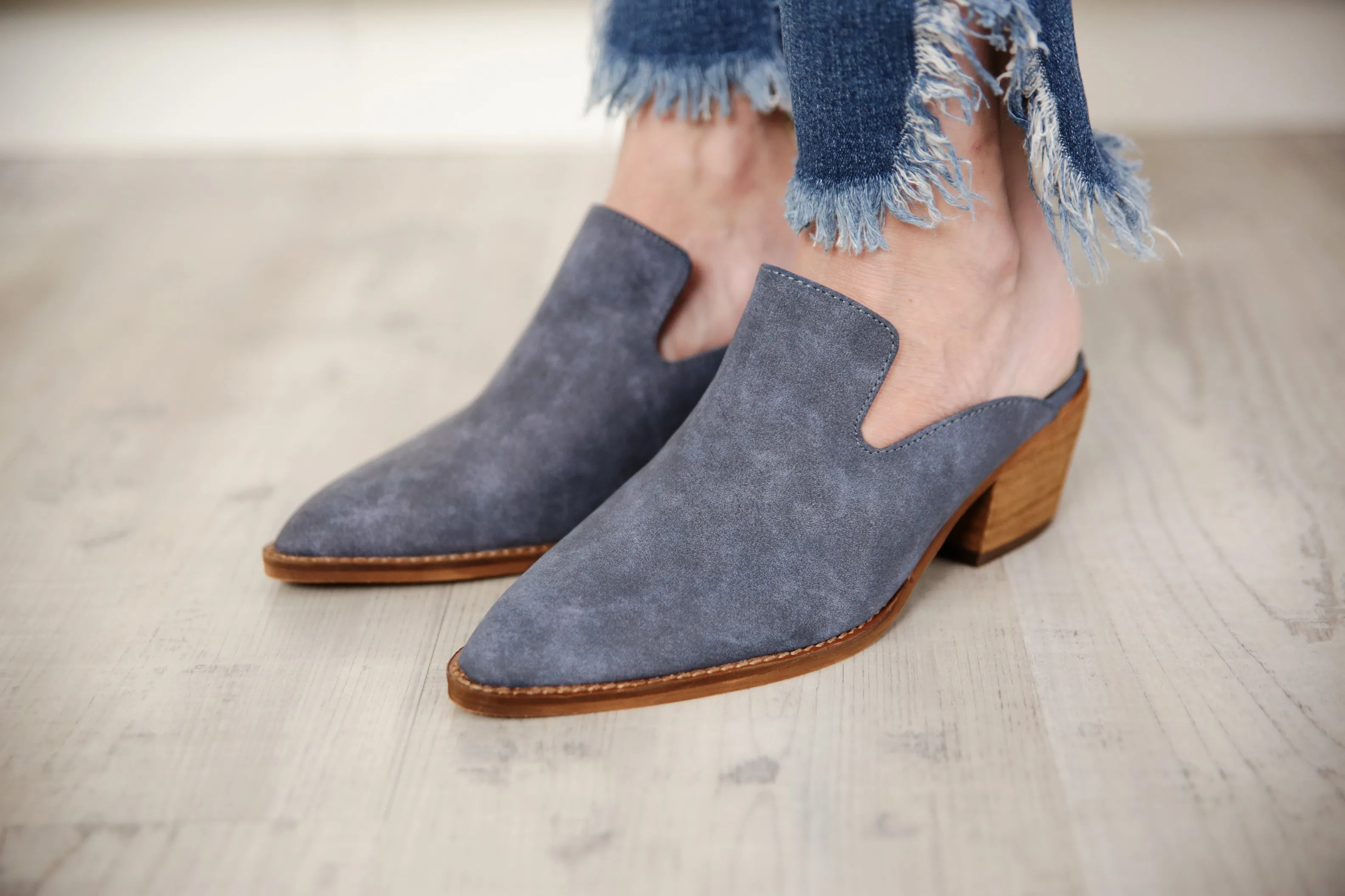 Block Heel Mules