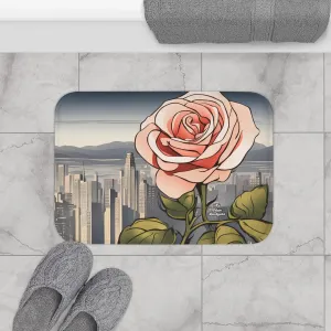 City Rose, Memory Foam Bath Mat - Cozy Bathroom Essential