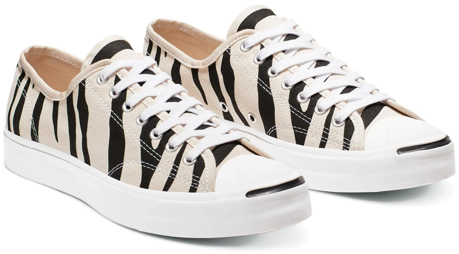 Converse Jack Purcell Low Top Black/Zebra Print