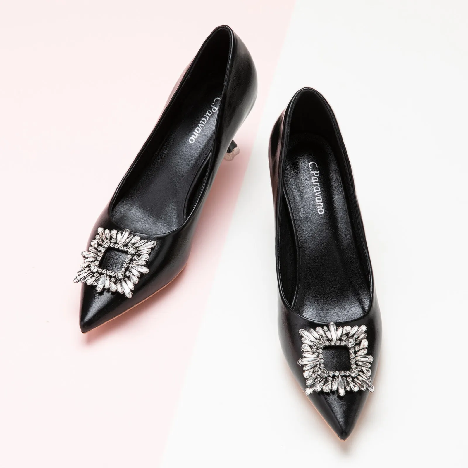 Crystal Buckle Pumps (Olivia)