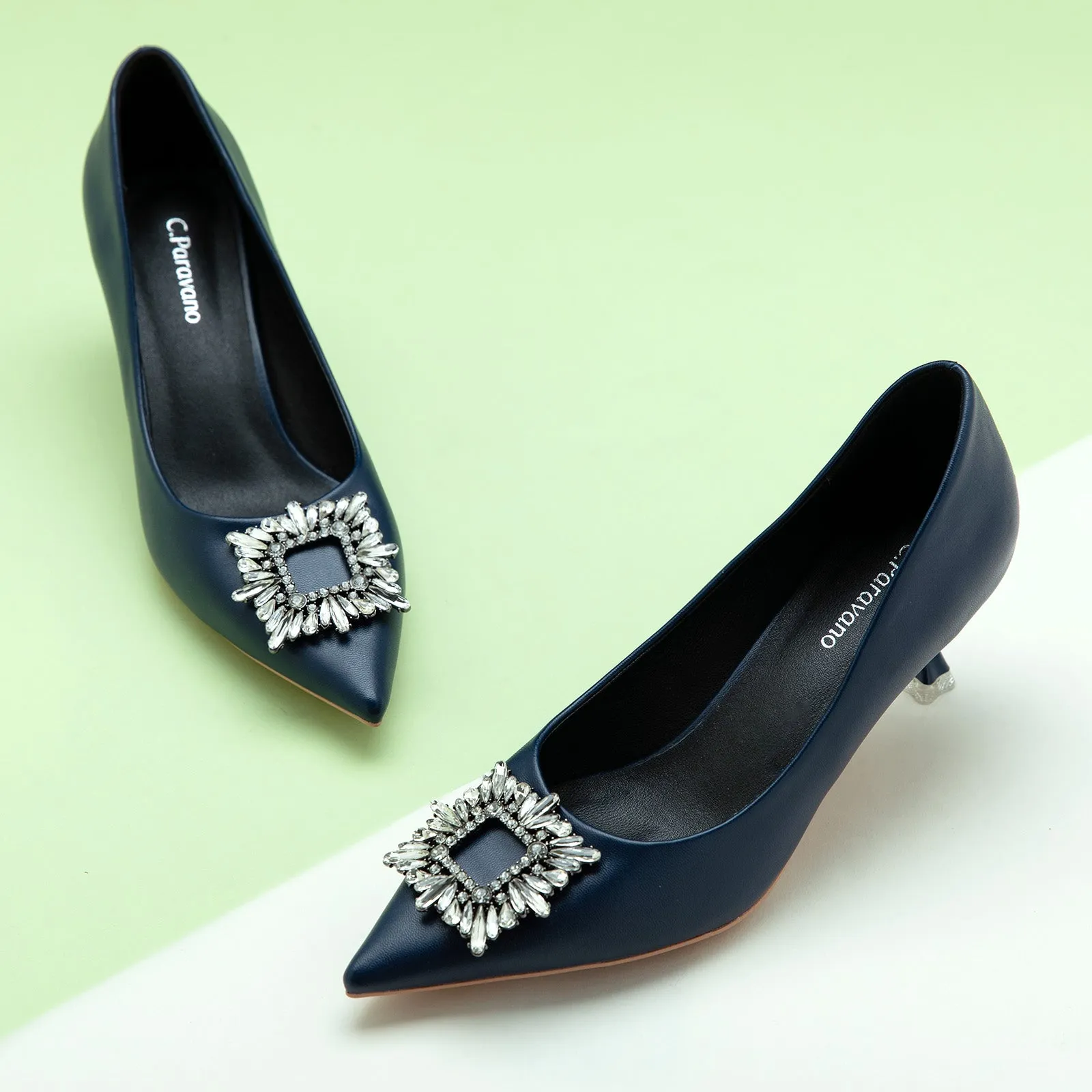 Crystal Buckle Pumps (Olivia)