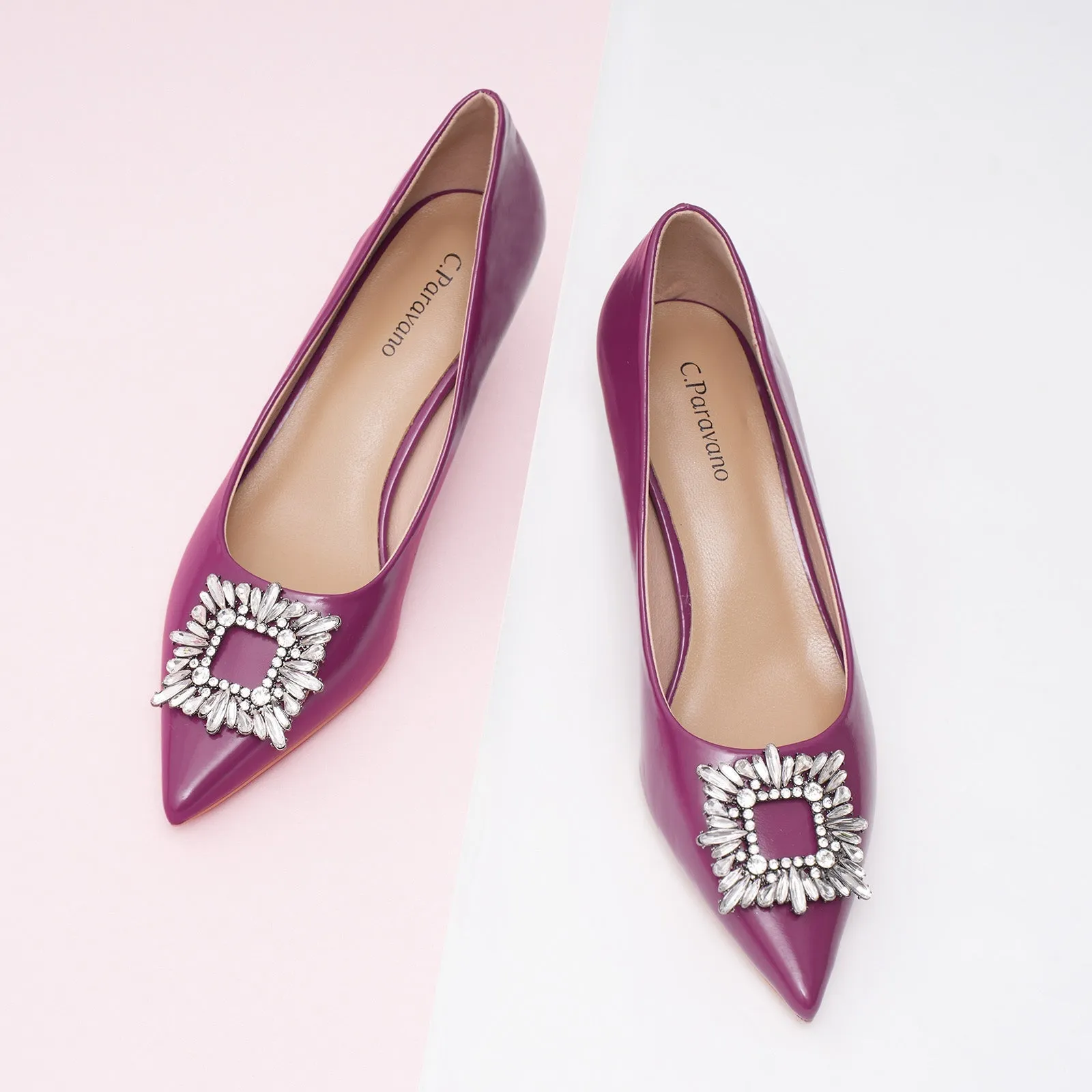 Crystal Buckle Pumps (Olivia)