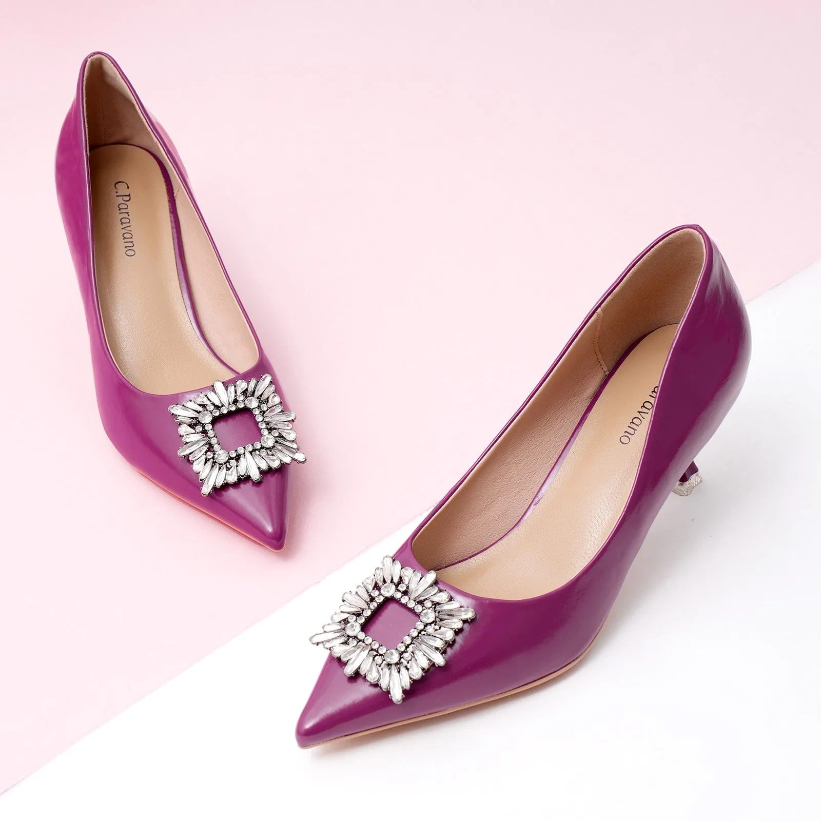 Crystal Buckle Pumps (Olivia)