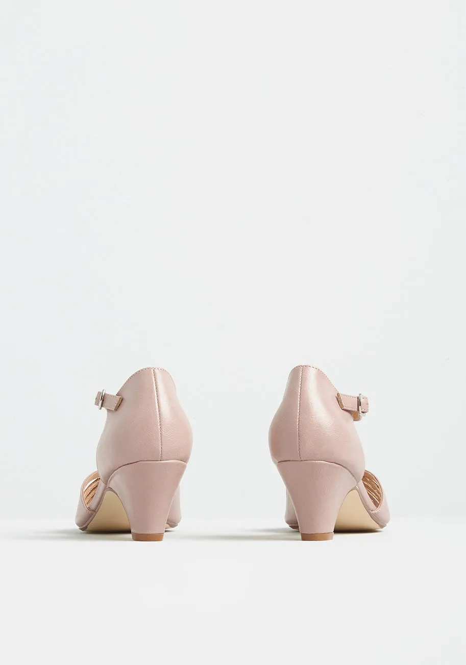 Dapper Dame T-Strap Heel