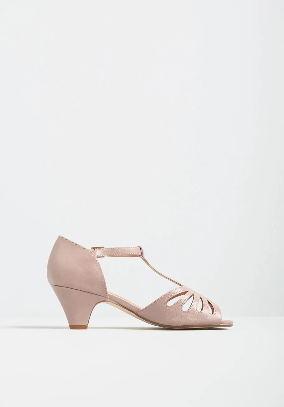 Dapper Dame T-Strap Heel