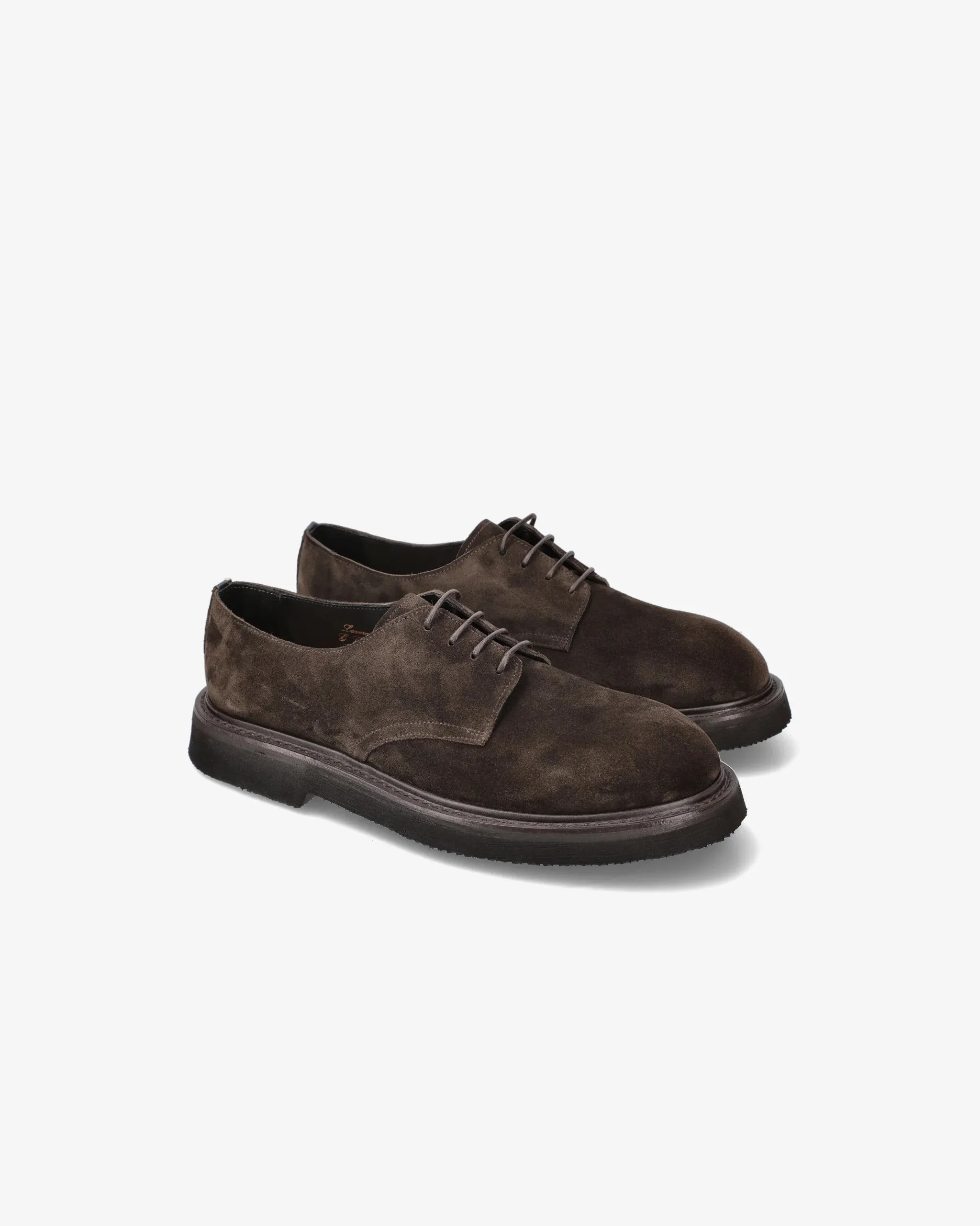 Derby 32115A Rain Horse Suede Leather Shoes