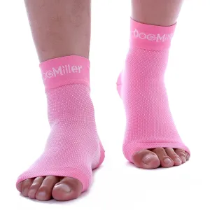 Doc Miller Plantar Fasciitis Socks 30-40 mmHg Medical Grade Compression Foot Sleeves PINK