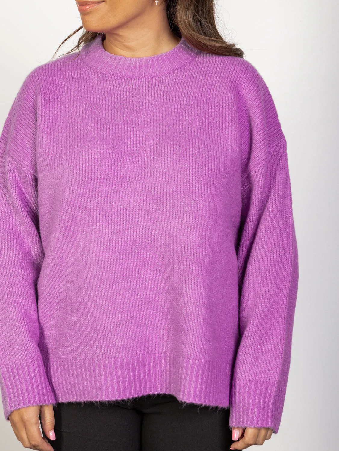 Plum Ellie Knit Jumper - Cozy and Stylish Womens Sweater