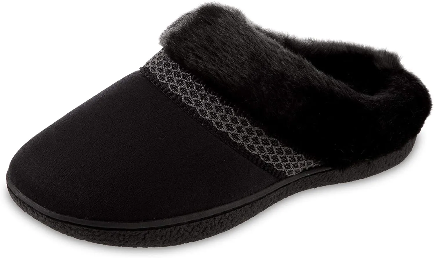 isotoner Women's Recycled Microsuede Mallory Hoodback Slipper