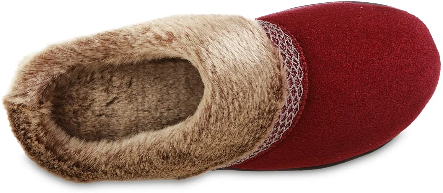 isotoner Women's Recycled Microsuede Mallory Hoodback Slipper