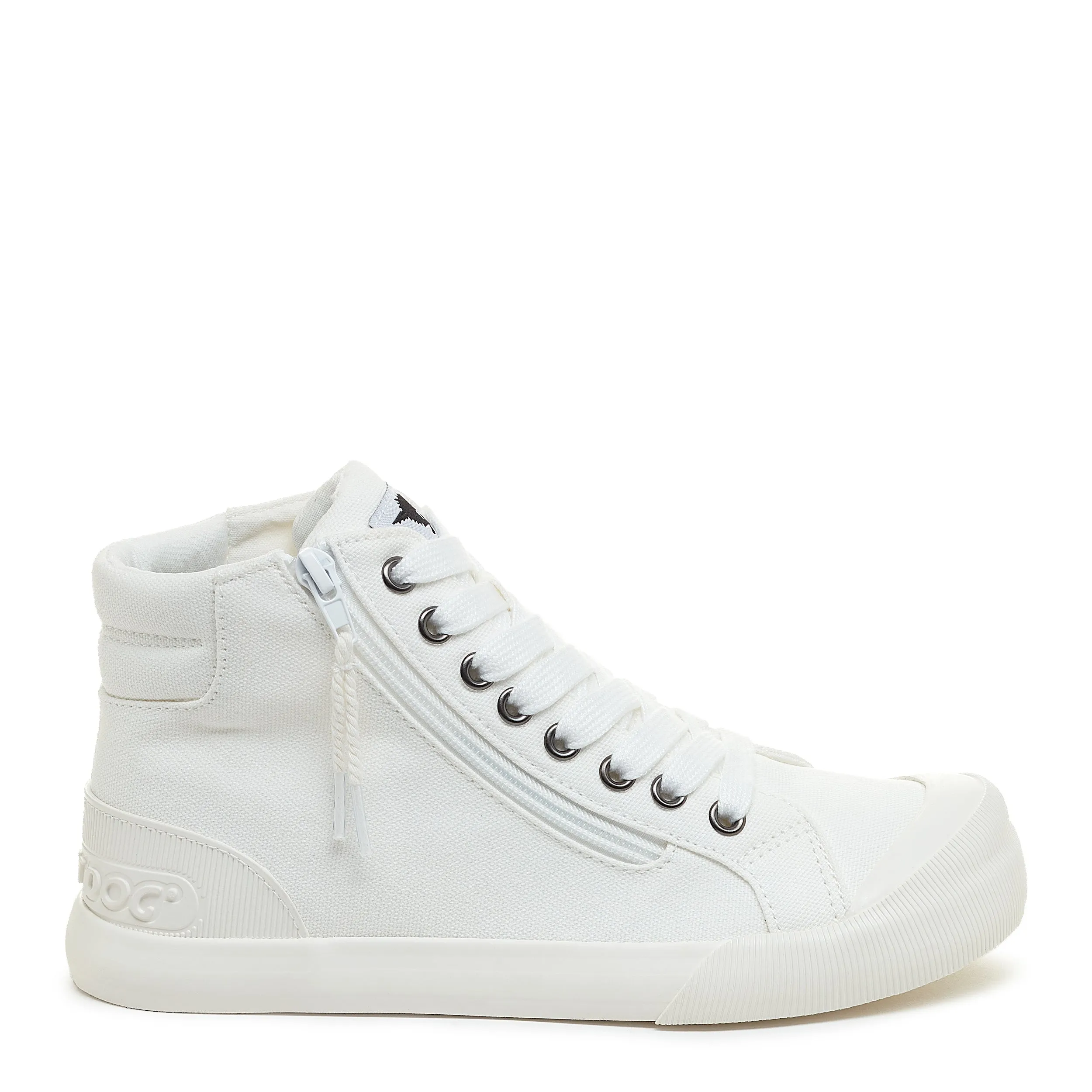 Jazzin All White High Top Trainers