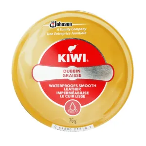 Kiwi 75g Dubbin Grease for Waterproof Protection and Smooth Leather Maintenance