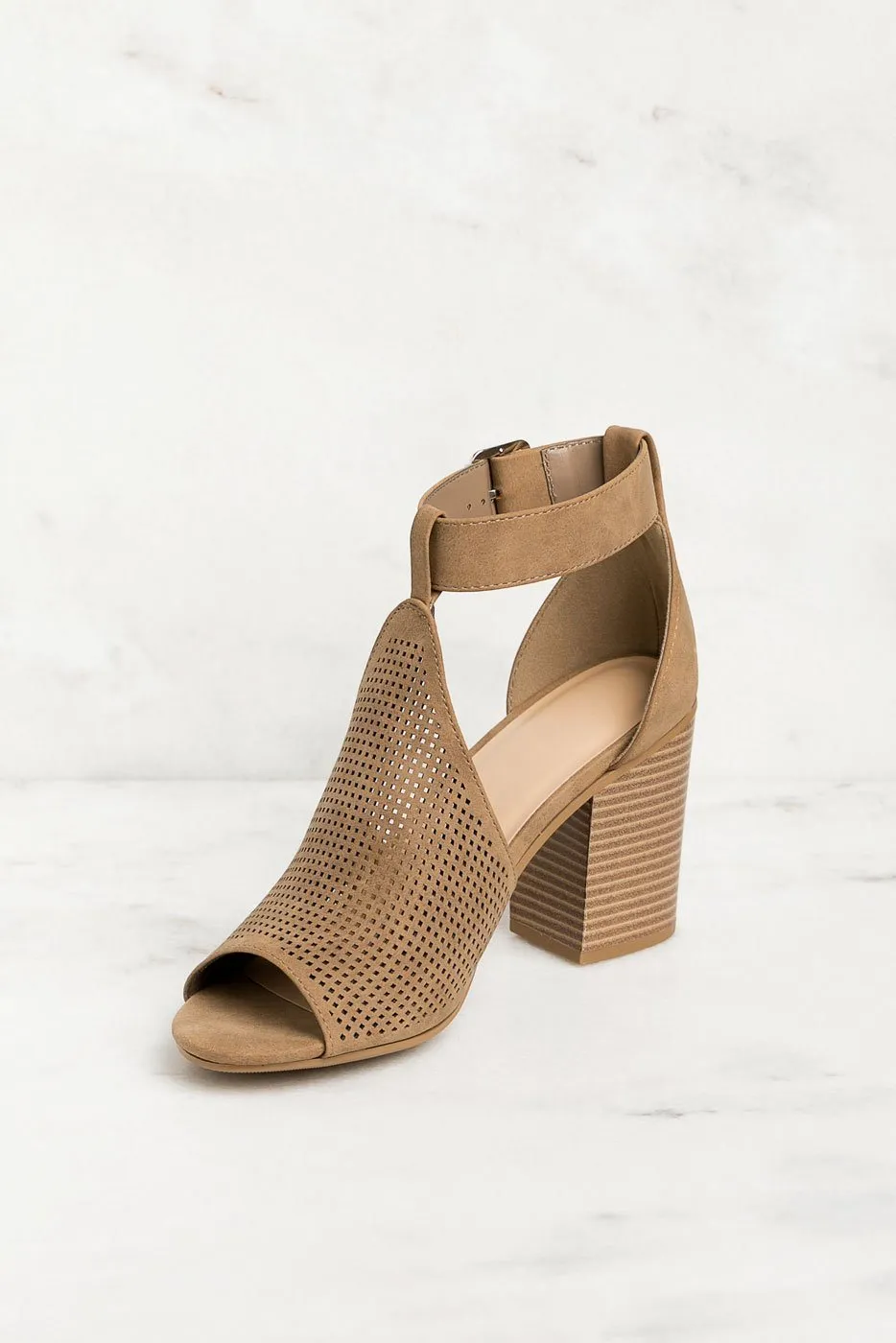 Marceline Taupe Heels