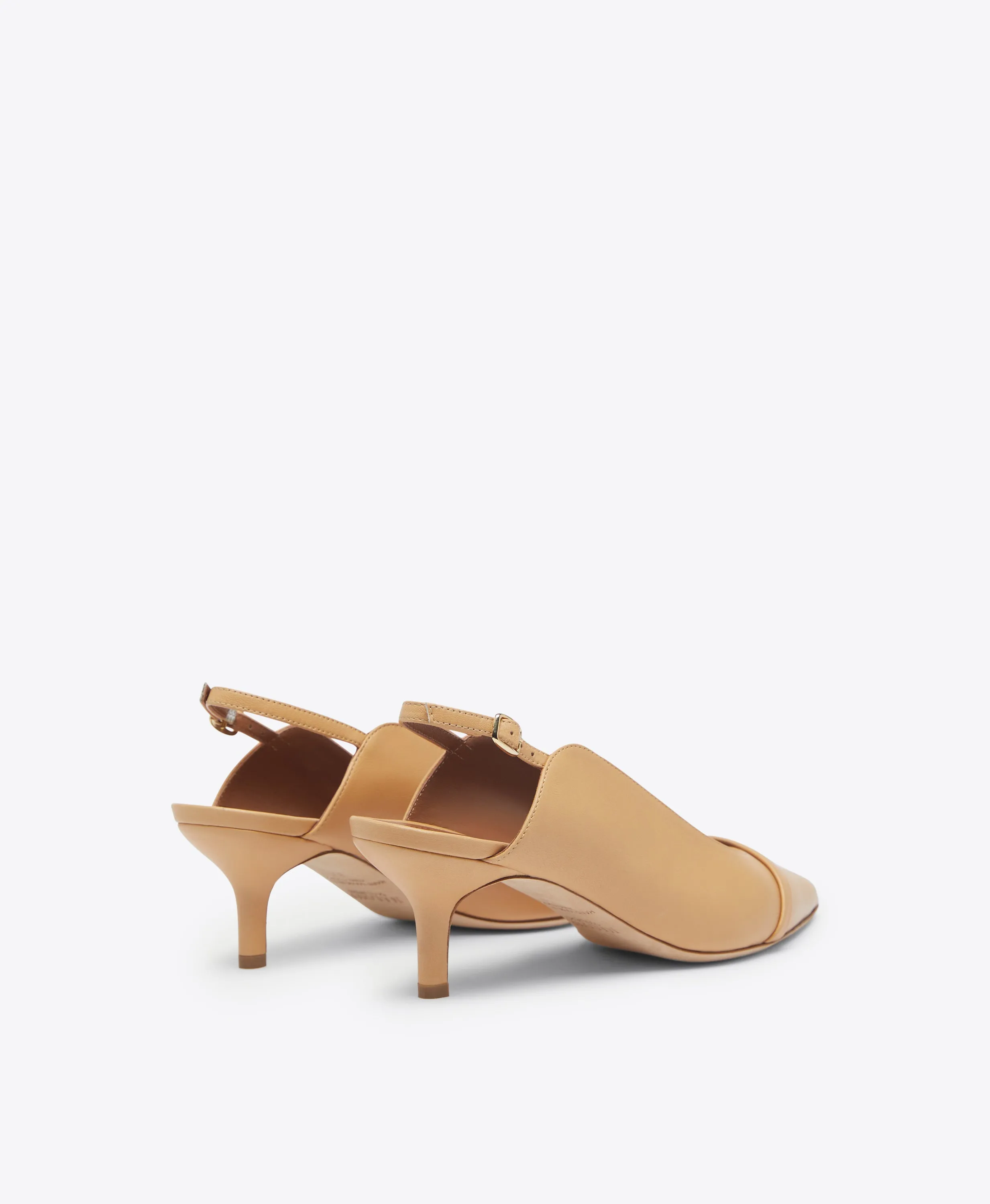 Marion 45 Beige Leather Slingbacks