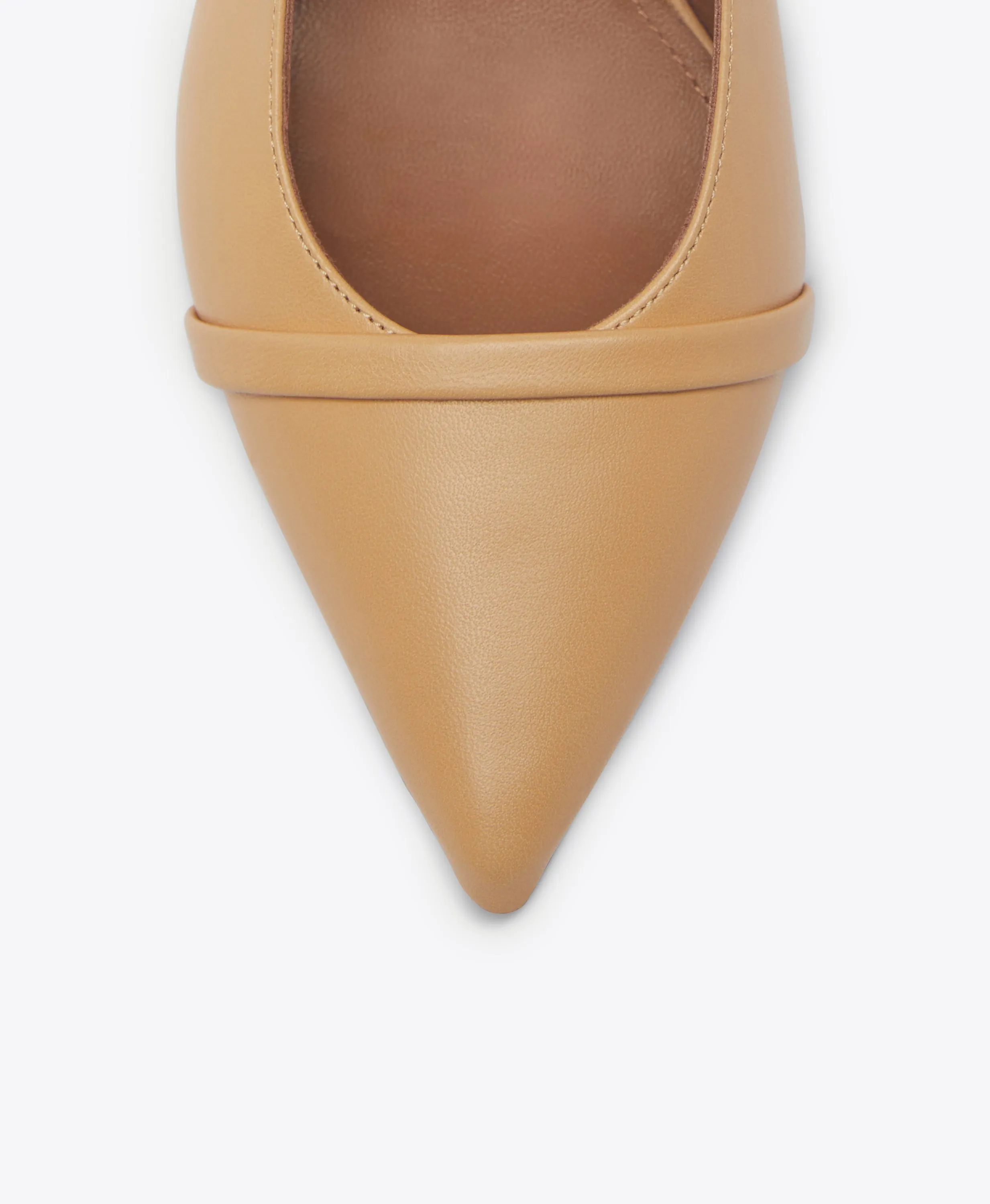 Marion 45 Beige Leather Slingbacks