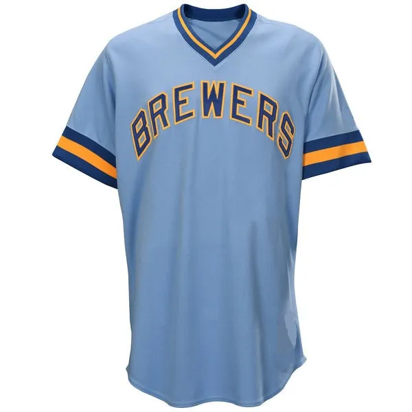 Milwaukee Brewers Customizable Pro Style Baseball Jersey - 4 Styles Available