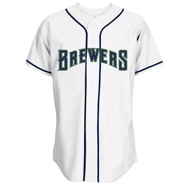 Milwaukee Brewers Customizable Pro Style Baseball Jersey - 4 Styles Available