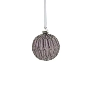 Navina bauble H8 cm. dark grey