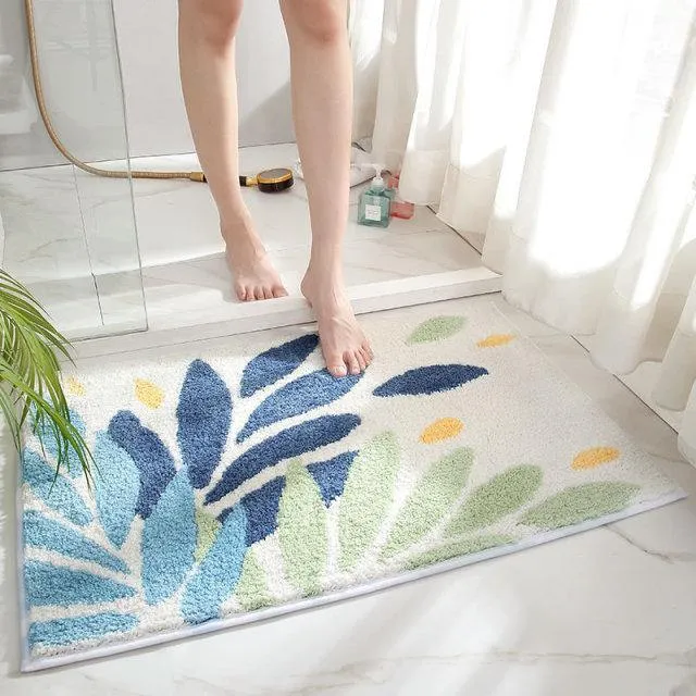 Non-Slip Soft Water Absorbent Bath Mats Various Styles