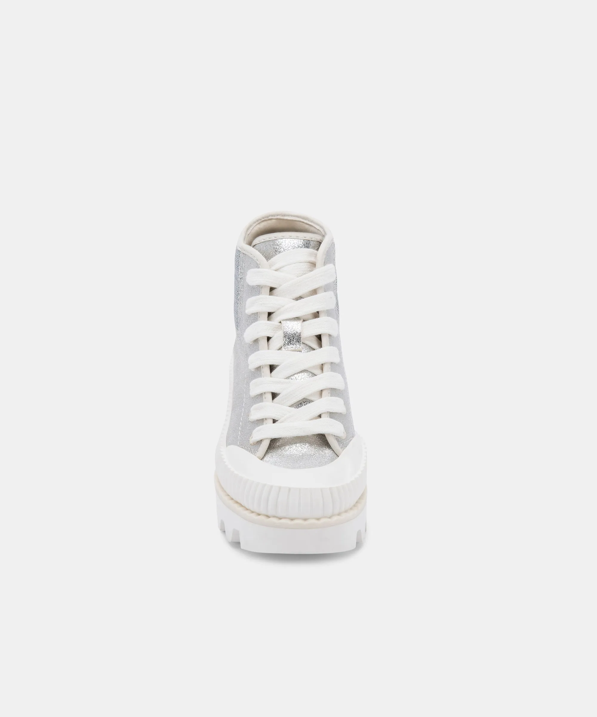 OCIANA SNEAKERS SILVER METALLIC SUEDE re:vita