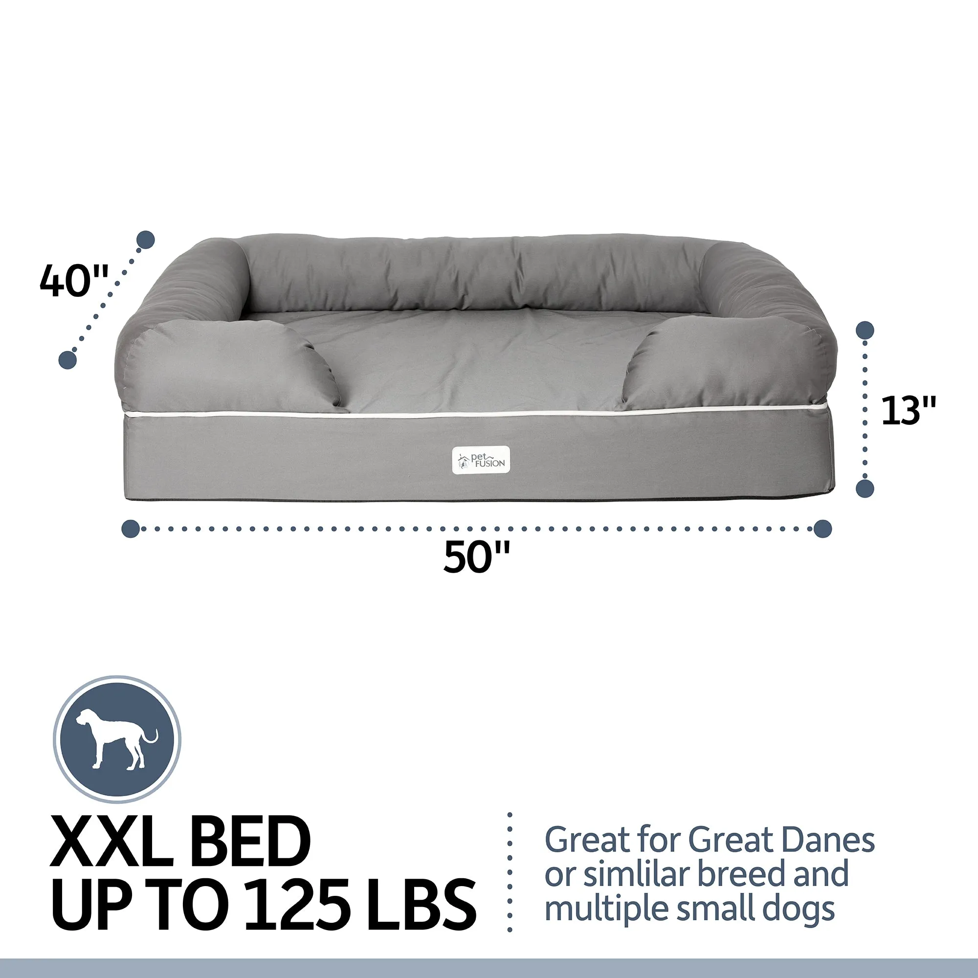 PetFusion Ultimate Dog Bed With Memory Foam