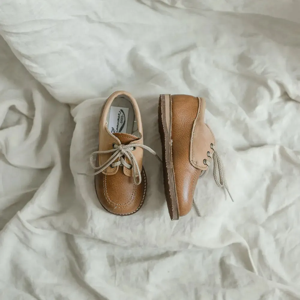 Rory Boat Shoe - Tan/Cognac