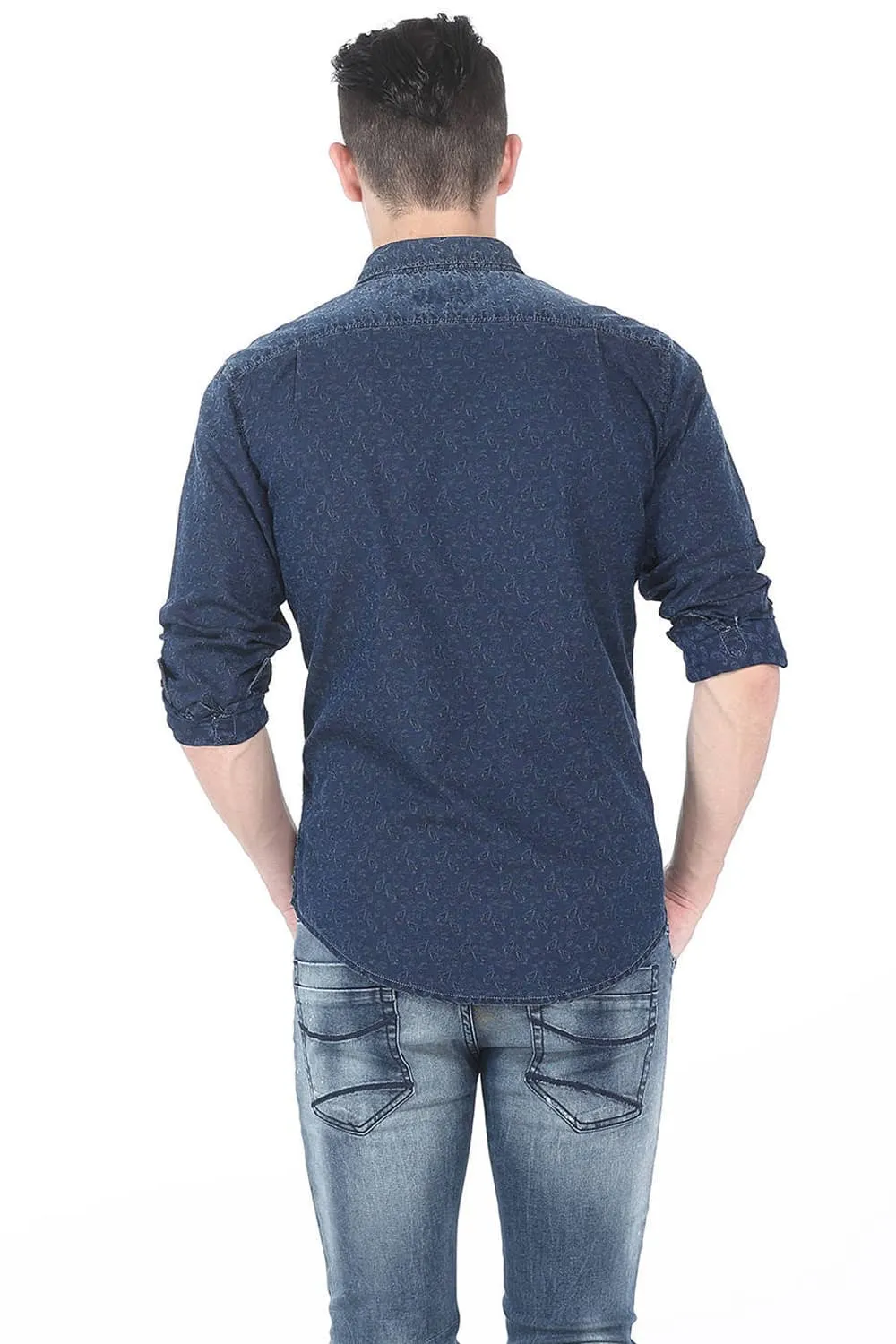 Slim Fit Weft Printed Shirt