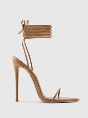 Soleil Lace Up - Glazed Camel