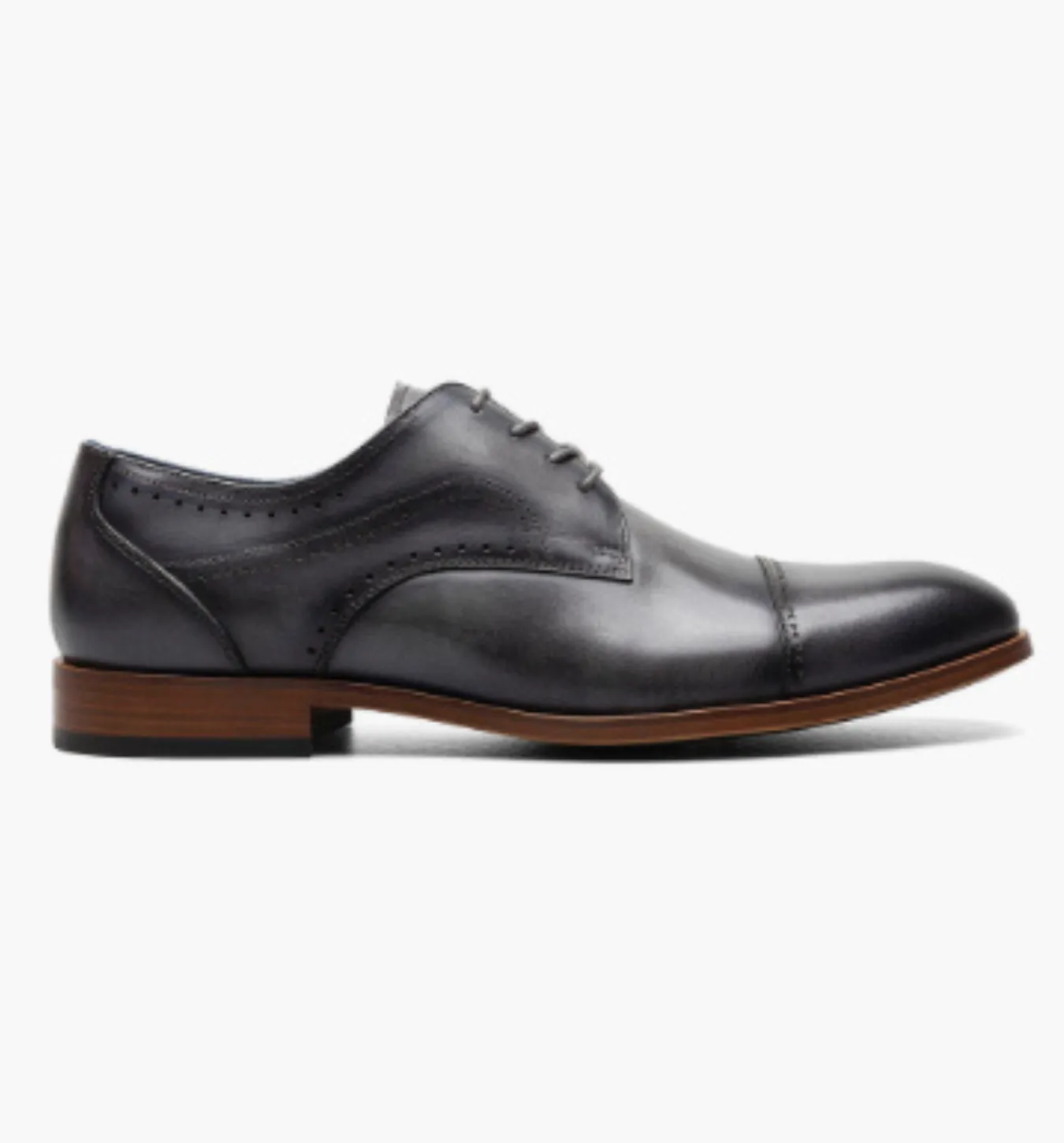 Stacy Adams Bryant Cap Toe Oxford - Gray