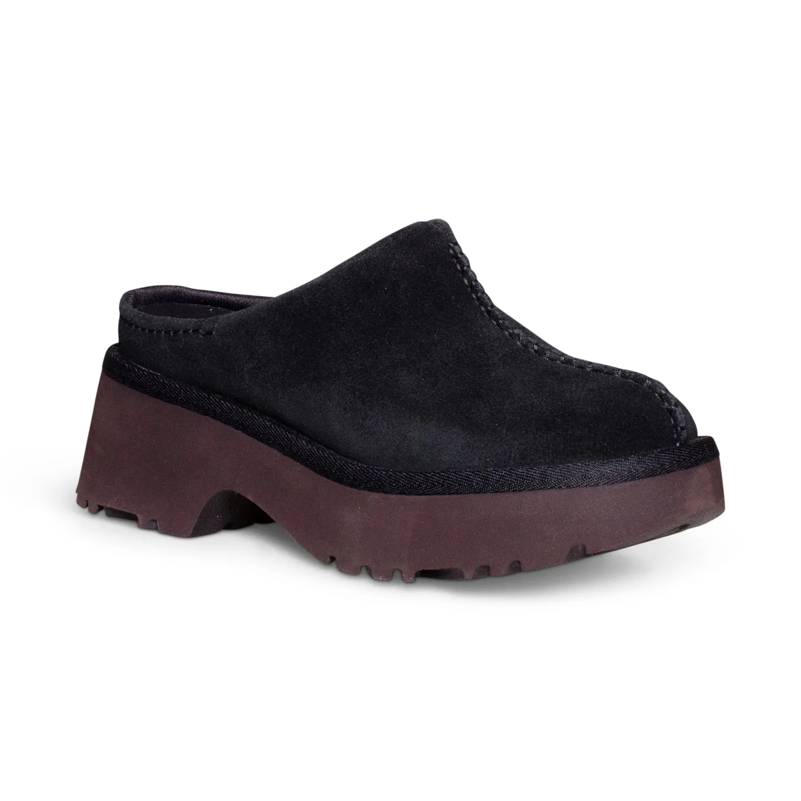 Womens UGG New Heights Clog Black Shoes - Stylish & Comfortable Footwear