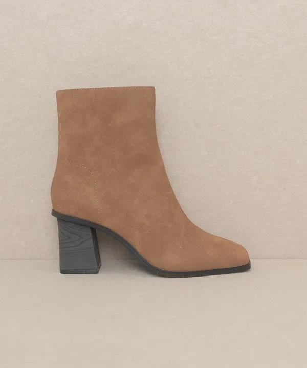 Vera Square Casual Toe Ankle Boots