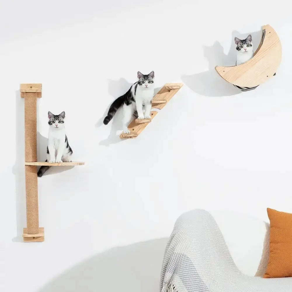 Wall-Mounted Cat Adventure Playground