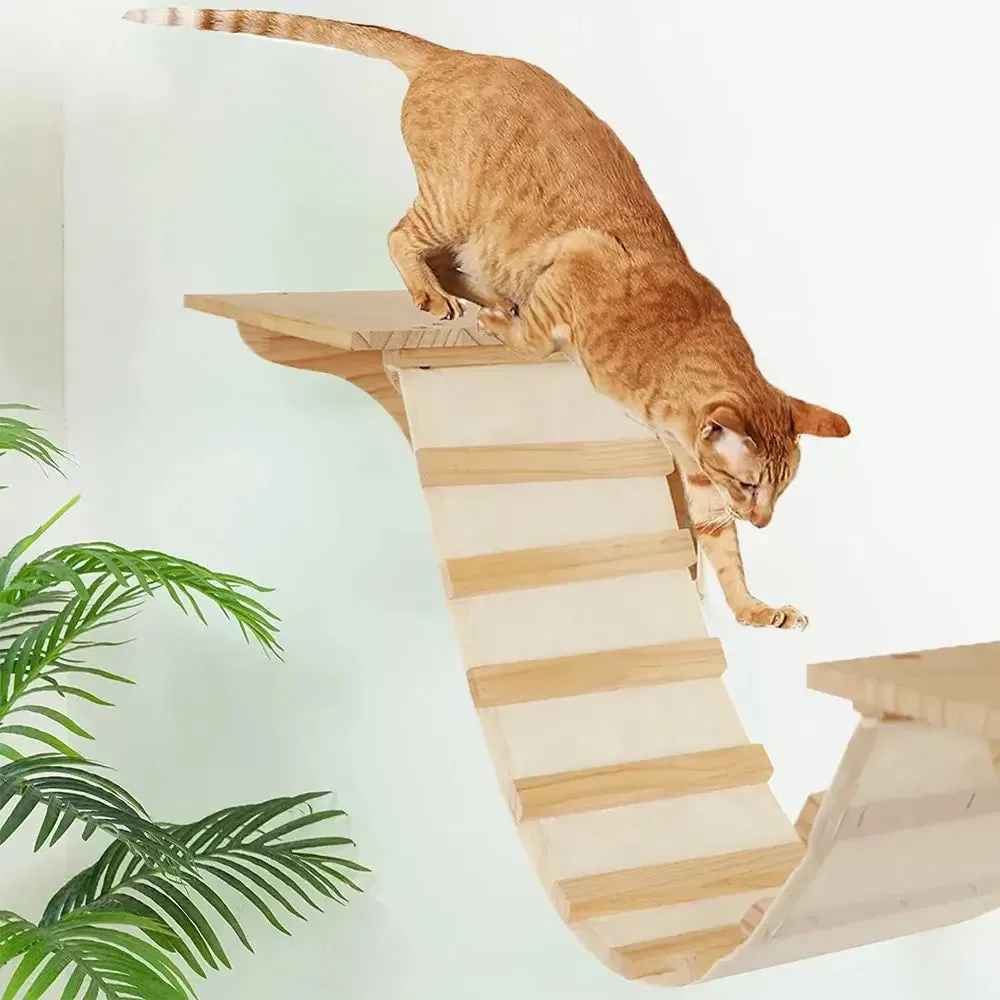 Wall-Mounted Cat Adventure Playground